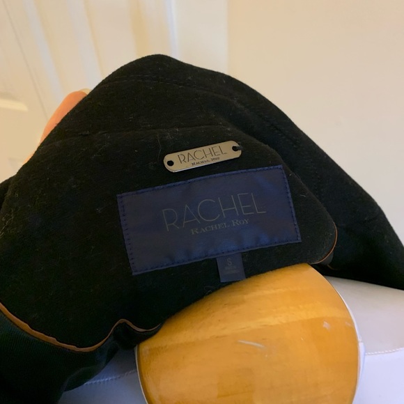 WOOL FUR DETAIL RACHEL ROY WINTER COAT - Picture 3 of 5